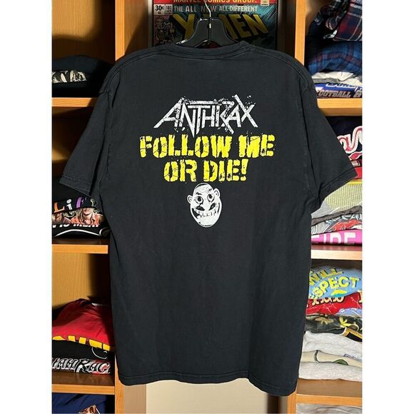 Vintage Anthrax Among The Living Follow Or Die Metal Band Tee - Picture 3 of 4
